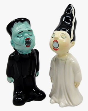 Frankenstein & Bride Halloween Salt & Pepper Shaker Set