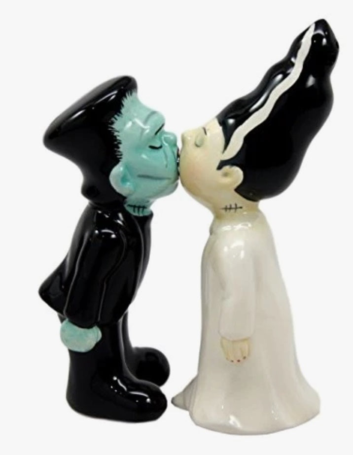 Frankenstein & Bride Halloween Salt & Pepper Shaker Set