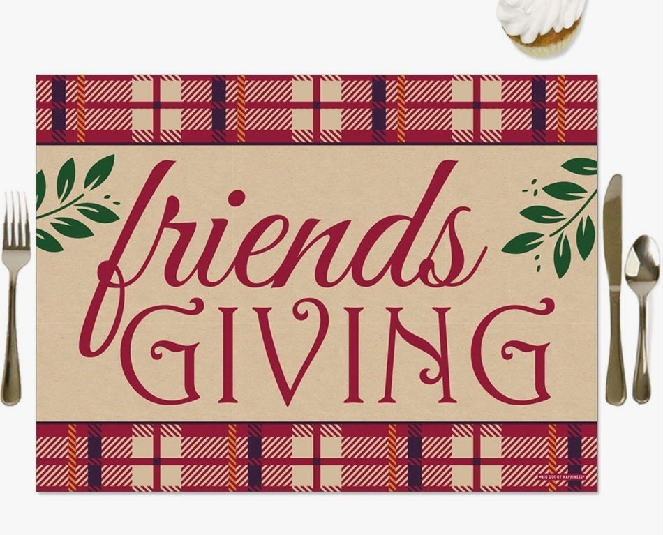 Friends Thanksgiving Feast-Placemats-Set Of 16