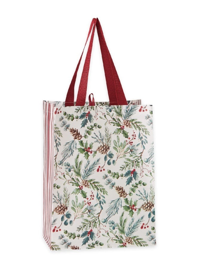 Holiday Sprigs Reusable Tote