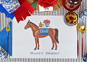 Cheers To Race Day Derby Paper Placemats Pad