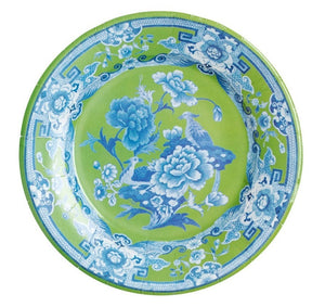 Green and Blue Chinoiserie Salad Paper Plates