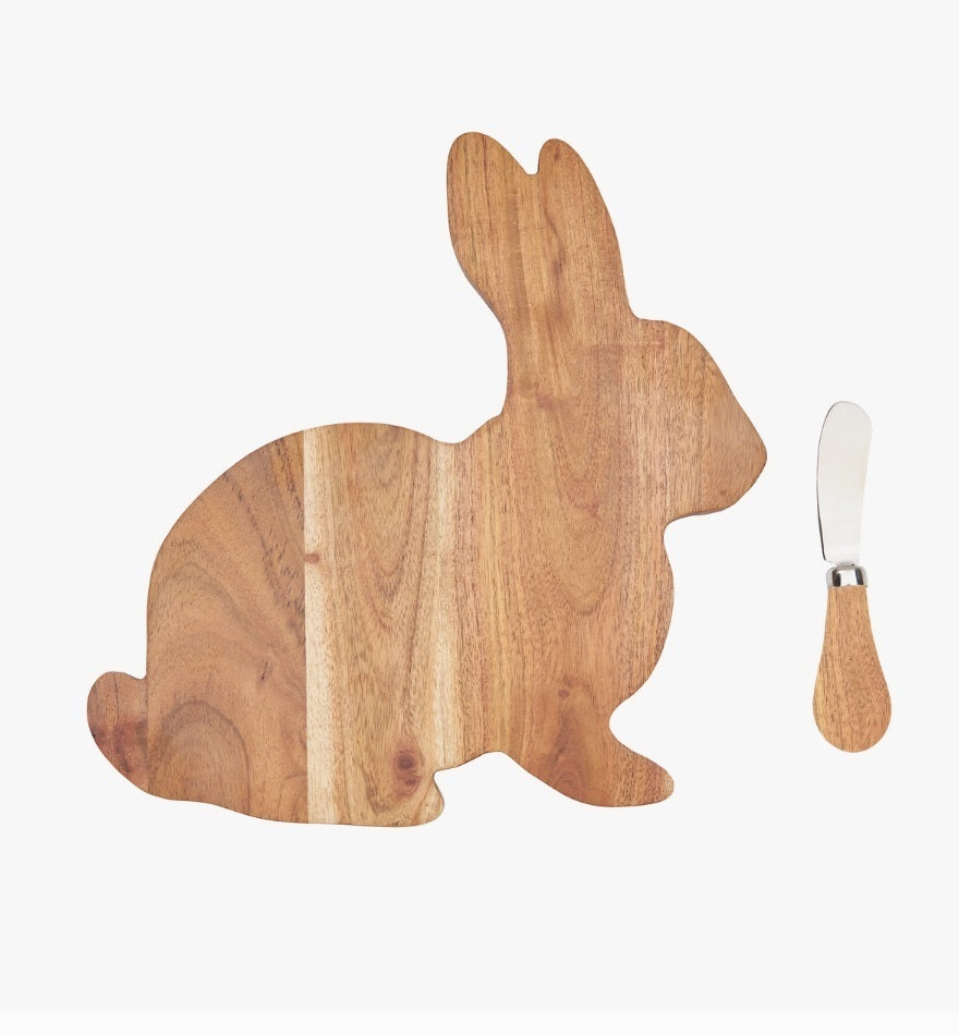 Easter Bunny Charcuterie Serving Board With Spreader