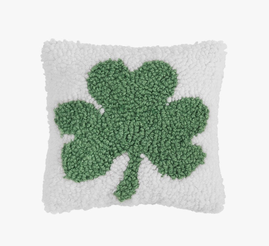 St. Patrick's Day Shamrock Throw Pillow