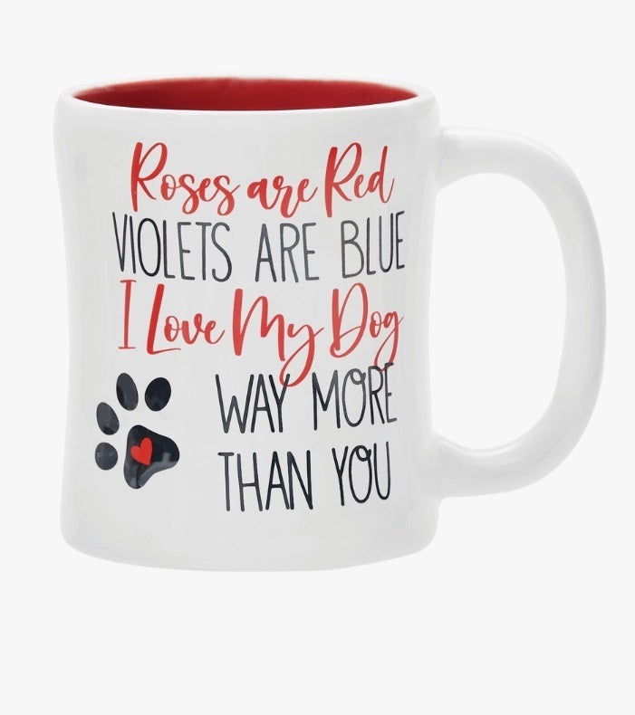 Valentine's Day Love My Dog More Coffee Mug