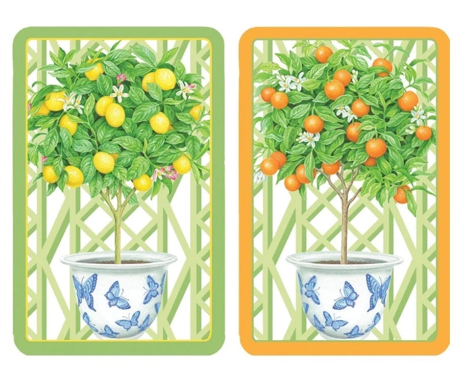 Citrus Topiares Playing Cards