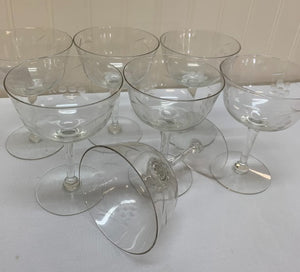 Set Of 7 Sherbert Glasses