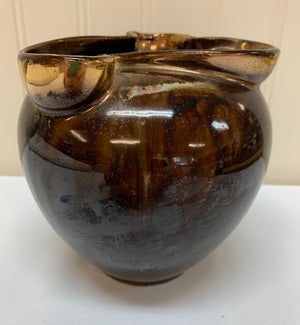 Brown Abstract Vase