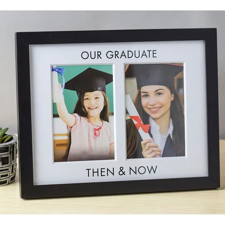 Then & Now Graduation Frame