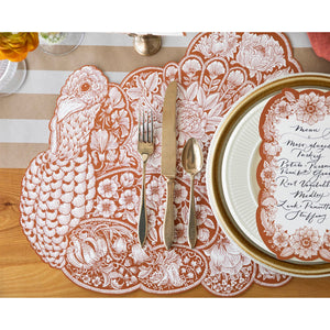 Die Cut Harvest Turkey Placemat