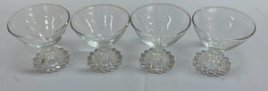 CLEAR BUBBLE GLASSES SET OF 4