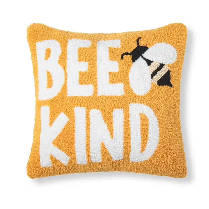 Bee Kind Hooked Pillow
